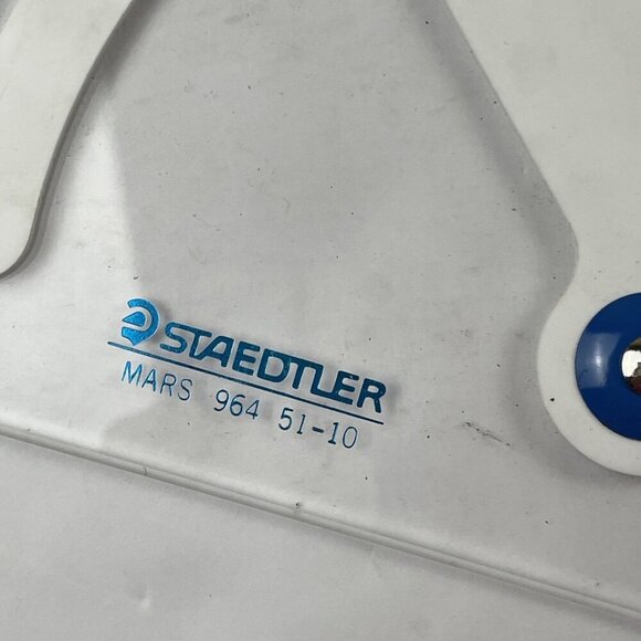Vintage STAEDTLER Mars 964 51-10 Adjustable Triangle with Slope & Rise Drafting - Picture 4 of 10